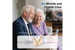 Pair Rechargeable Digital Invisible Hearing Aids Sound Voice Amplifier Mini ITE