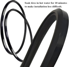 (1 Pair) Wheelchair Rear Wheel Replacement Tire Wheelchair Tire 24 X 1 Ungive