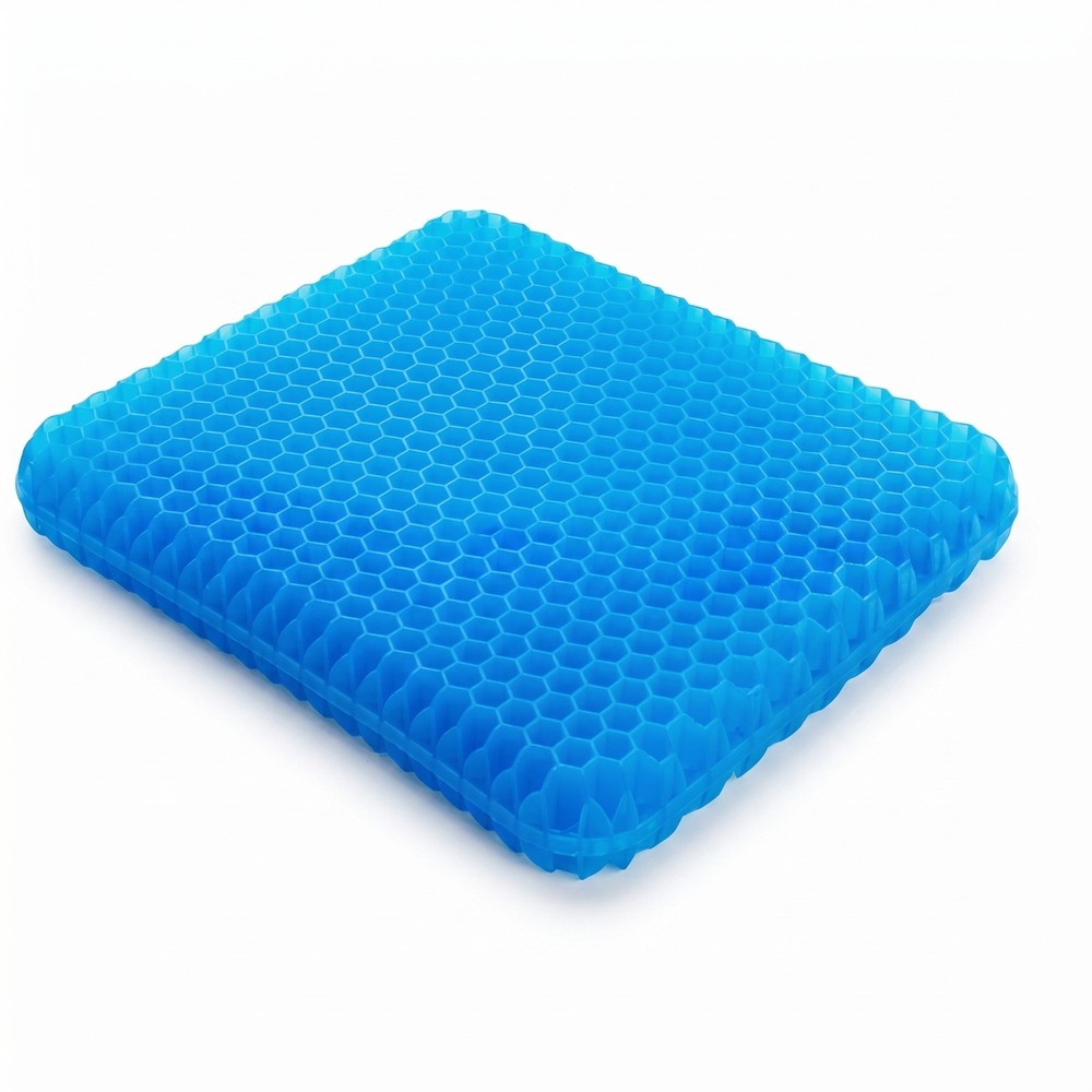 Honeycomb Gel Seat Cushion Blue – Cooling Orthopedic Pressure Relief Pad