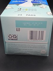 Always Pure Cotton Unscented 100% Cotton Heavy Flow Flexi-Wings Pad 24ct Size 2