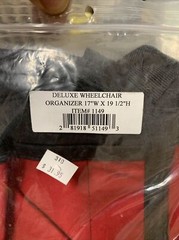 Deluxe Wheelchair Storage Organizer with Pouches 17″ x 19 1/2″
