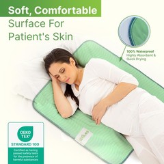 Bed Pads Washable Waterproof 34″x36″- Pack of 4 Incontinence Bed Pads & Washa…