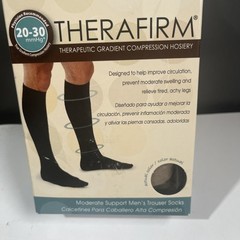 Therafirm Small Khaki/tan Compression Socks 20-30mmHg