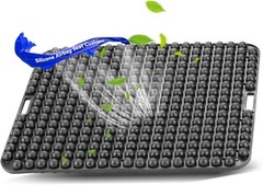 X-Large 3D Silicone Seat Cushion for Long Sitting Comfort & Pain Relief