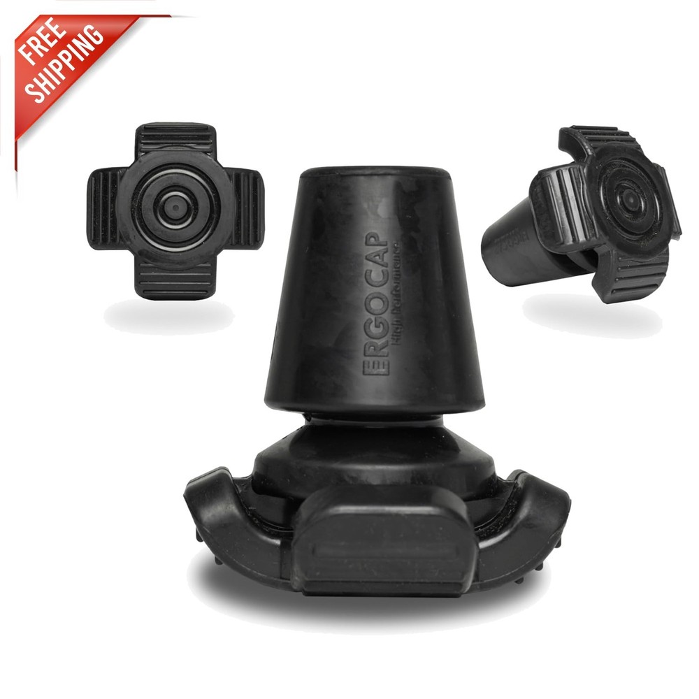 High Performance Crutch Tip for Optimal Posture & Gait – Shock Absorbing & Safe