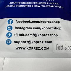 Koprez Professional Grade Foot Compression Size Large Black 1 Sleeve