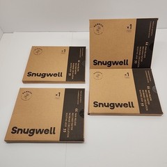 New Snugwell 4 PAIRS Bamboo Blend Compression Socks Womens Navy Size S/M 15-20mm