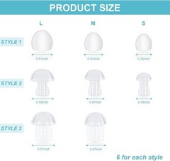 48 Pieces Hearing Aid Tips Domes Universal as picture shows