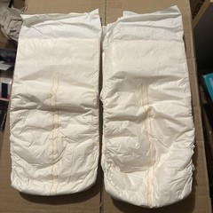 Sample Of 2 Medium Generic Attends Blue Tape Vintage Plastic Adult Diapers 1990s