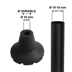 Crutch Tips 3/4 Inch (x2 Units), All Terrain Non-Slip Cane Tips, Heavy Duty R…