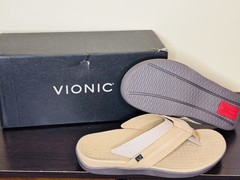 New Vionic Tide II Orthotic Sandals Men, Size 10 Plantar Fasciitis Arch Support