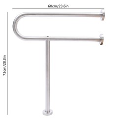 30Inches Handicap Grab Bars Rails Toilet Handrails Bathroom Safety Bar Hand