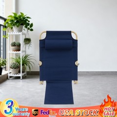 Folding Adjustable Sit up Back Rest Portable Lifting Bed Backrest Deep Blue NEW
