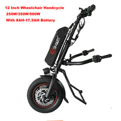12 Inch Wheelchair Handcycle Attachment Electric Tractor 250W 8AH-17.5AH