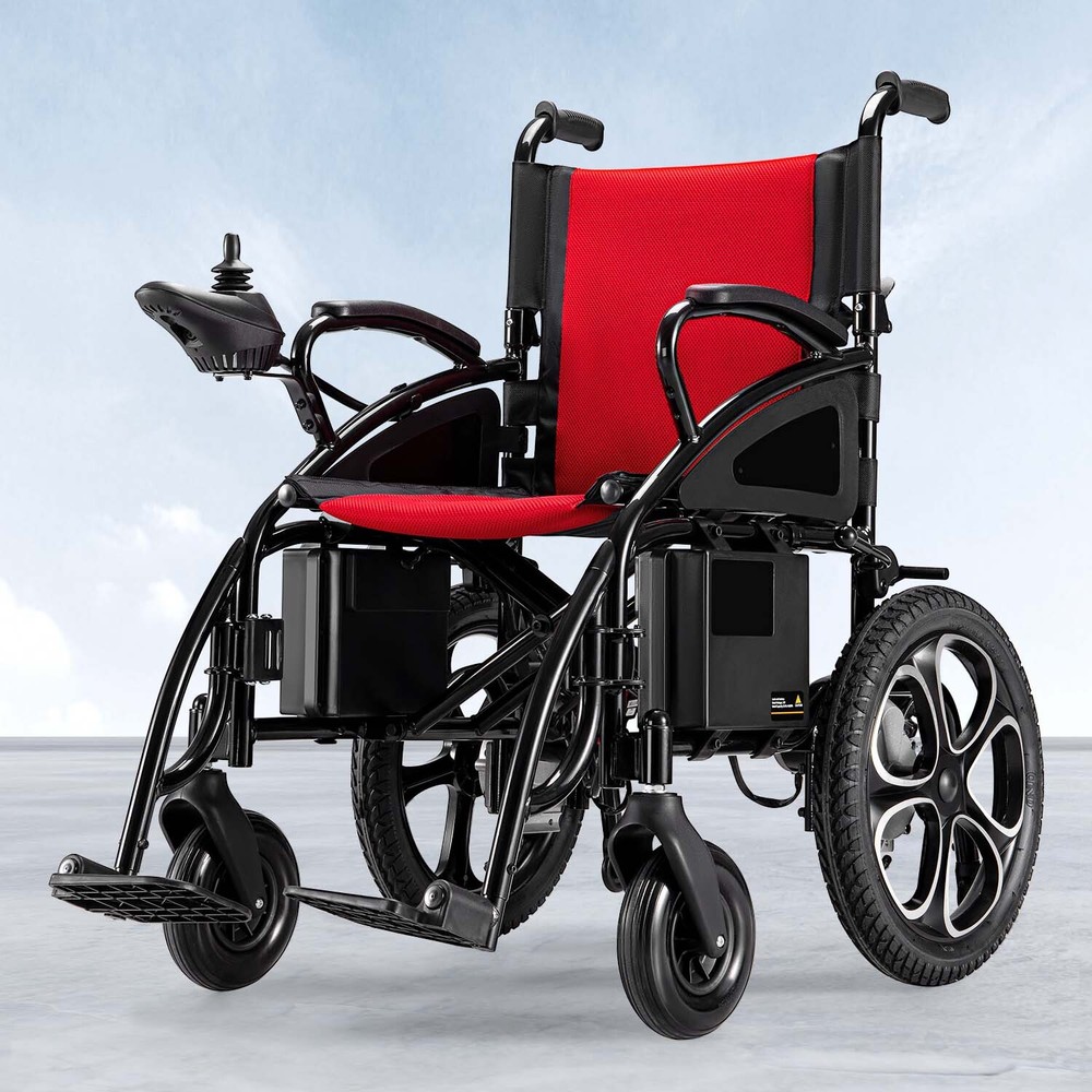 Foldable Electric Wheelchair Heavy Duty 500W All Terrain 330LBS Capacity