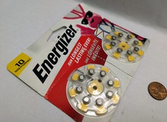 Energizer.Size 10.AZ10DP-16 .16x ZINC AIR Hearing Aid Batteries.2026 Expires