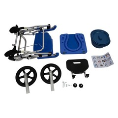 Mobility Commode Wheelchair Foldable Shower Commode Chair With Armrests 275lbs