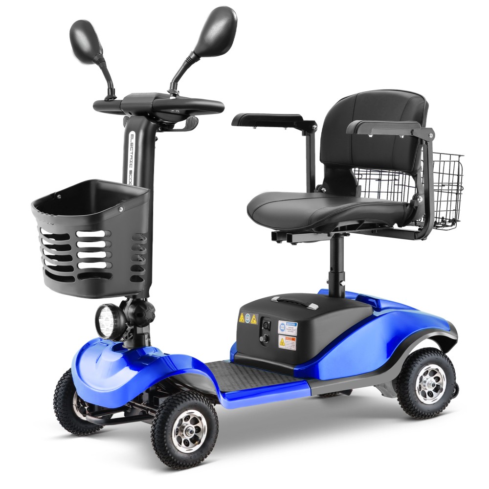 Foldable All Terrain Mobility Scooter 350W 12V20AH Dual Battery Elderly Adult