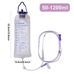 1200ml Disposable Enteral Nutrition Feeding Bag GastroIntestinal Medical Supply