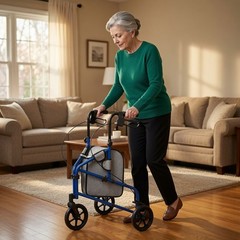 Vive Mobility 3 Wheel Walker – Three Wheeled Rollator for Seniors – Lightweight