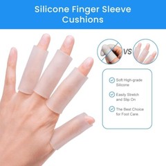 10-30pcs Gel Finger Sleeve Silicone Protectors, Finger Sleeve Cushions Protects