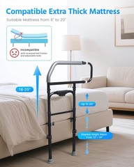 Bed Rail for Elderly Adults Safety – Adjustable Bed Assist Rail for Seniors