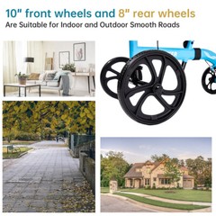 Deluxe ELENKER Medical Scooter Steerable Knee Walker Walking Knee Scooter Aid US