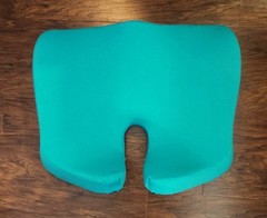 Cushion Lab Cloud Cradle Seat Cushion Pressure Relief Large Teal Blue Ergonomic