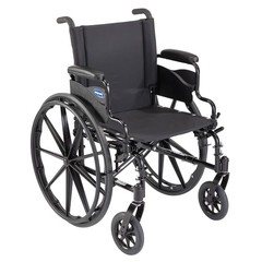 Invacare 9000 XT Lightweight Wheelchair, 18in Seat, Desk Arms, Black Satin