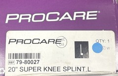 Procare Knee Splint L 20″ Left/Right Knee REF 79-80027