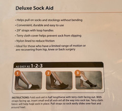 FabLife Deluxe Flexible Sock Aid with Two 29″ Handles