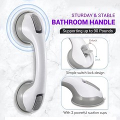 Bathroom Shower-Suction Cup-Handicap Bar-Bathtub Handles-Anti-slip-Safety Grab