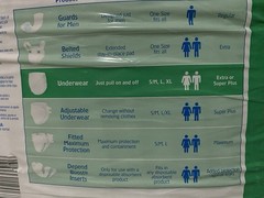 Depend Super Plus Absorbency Underwear—Extra Large 14 Count (SEALED) 2003/2004