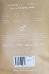 OneCompress Bamboo Premium Compression Leg Sleeve Cream Size 2XL NEW Sealed
