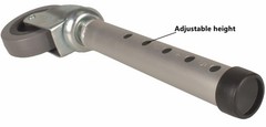 Walker Wheels, Swivel Universal Caster Wheel with 5 3 inches, Silver