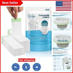 Universal Fit 48 Disposable Commode Liners – Simplify Hygiene for Caregivers