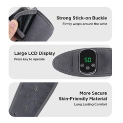 Cordless Hand Wrist Massager Pain Relief with 5 Heat Levels & 3 Vibration Modes