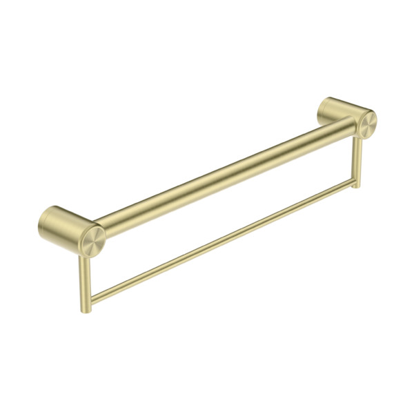 Nero Care Grab Rail with Towel Holder 300mm Safety Bathroom Gold NRCR3212BBG