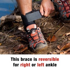 Deluxe Ankle Stabilizer, Adjustable, Black, 1/Pack