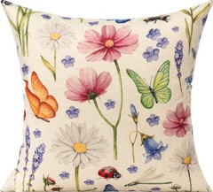 All Smiles Outdoor Patio Throw Pillow 18″ x (Pack of 4), Multicolor