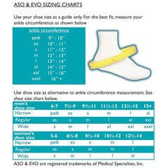 ASO Speed Lacer Black Ankle Brace Medium Lace Up for the Foot 223614
