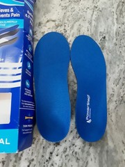 Powerstep Original Blue Full Length Insoles Men’s 3-3.5 Women’s 5-5.5 Box Damage