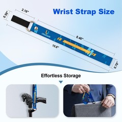 Anti-Drop 2 Pack Wrist Strap, Walking or Trekking Pole Stretchable Elastic Wr…