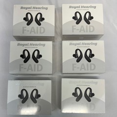 Royal Hearing F-AID Bluetooth Rechargeable Hearing Aids Sealed Wireless Black