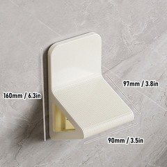 2Pcs Shower Foot Rest For Shaving Legs No Wall Mounted Triangular Anti