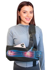 Arm Sling, Upgraded Straps, Ultimate Comfort, Convenient Pocket, Arm Sling Sh…