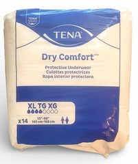 TENA Dry Comfort Protective Underwear XL 55-66 New Sealed/4 Packs Of 14