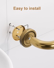 20 Inch Bronze Grab Bars | 2 Pack | Anti-Slip Grip | Elder Senior Safety