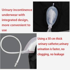 HAMUHA Male Urinal Bag Pee Bag Portable Wearable Men’s Urinal Elastic Waistband