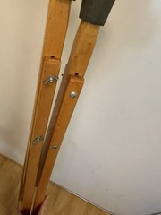 Vintage Adjustable Wooden Crutches